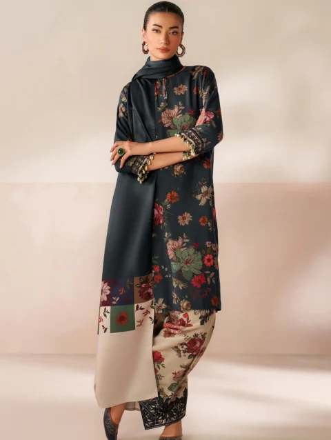 3PC VISCOSE PRINTED SHIRT, DUPATTA AND TROUSER